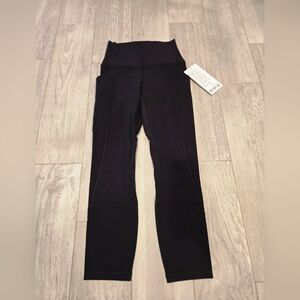 Lululemon Athletica Black Align HR Crop Leggings 23" W/ Pockets